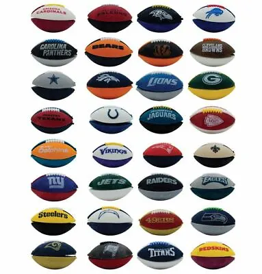 NFL Mini Footballs 32 Teams Fun Toy Or Eraser FREE S&H May Have Duplicates • $28.99