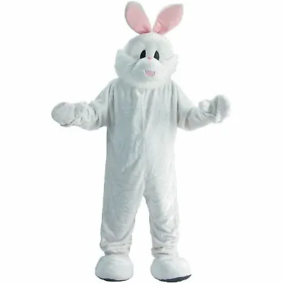 Dress-Up-America Easter Bunny Mascot - White Rabbit Costume For Adults & Teens • $109.99