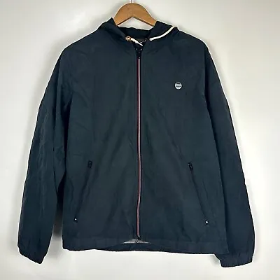 Marine Layer Alta Shell Full Zip Black Rain Water Repellent Hooded Jacket Size M • $75