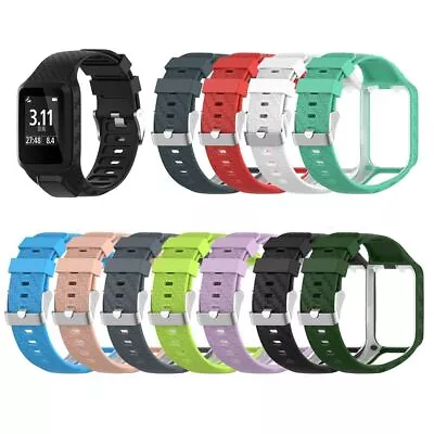 Silicone Watch Band Strap For TomTom Runner 2 3 Spark 3 Adventurer GPS • $14.98