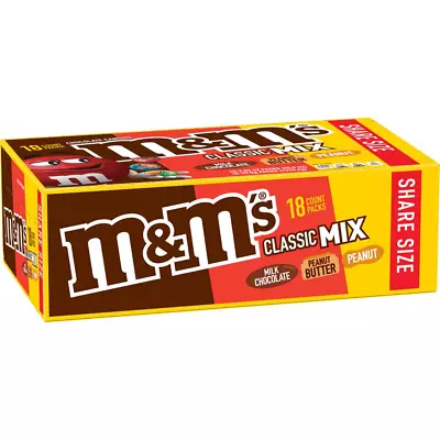 Classic Mix Chocolate Candy Share Size Pack 2.5 Oz (18 Count) • $40.51