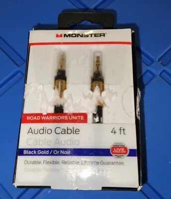 Monster Audio Cables Black/gold 4ft • $3