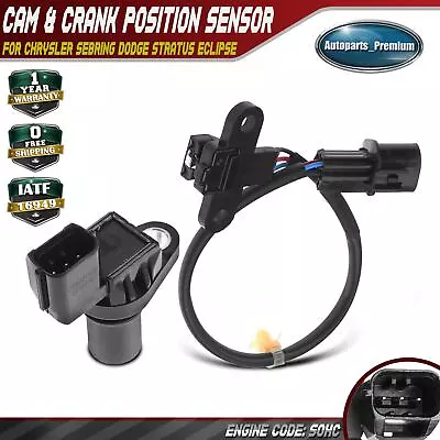 Camshaft & Crankshaft Position Sensor For Chrysler Sebring Dodge Stratus Eclipse • $22.99