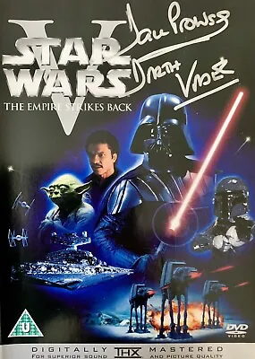 Dave Prowse & Jeremy Bulloch HAND SIGNED Star Wars ESB DVD *IN PERSON* COA Vader • £124.99