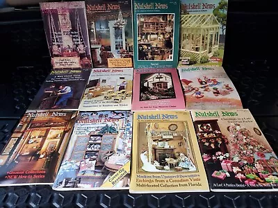 Lot Of 12 - 1987 Nutshell News Miniature Collectors - Complete Set - 12 Issues • $18.74