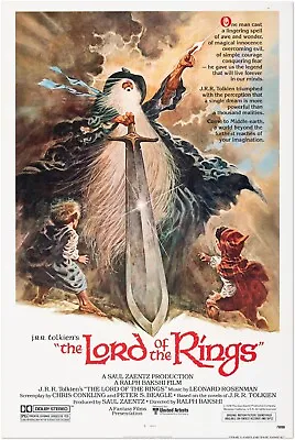 Lord Of The Rings Animated Movie Poster - 1978 - US Version • £24.12