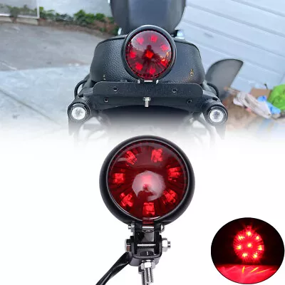 Motorcycle Brake Tail Light Red 8 LED Stop For Chopper Bobber Cafe Racer Bike • $17.99