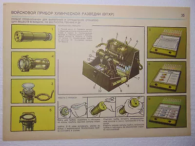 Original Military Chemical Reconnaissance Poster Fallout Soviet WMD Stalker • $12.99