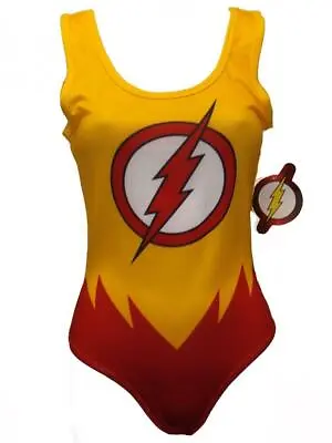 £12.14 • Buy New The Flash DC Originals Womens Costume Sizes S-M-L-XL Bodysuit W/Snaps