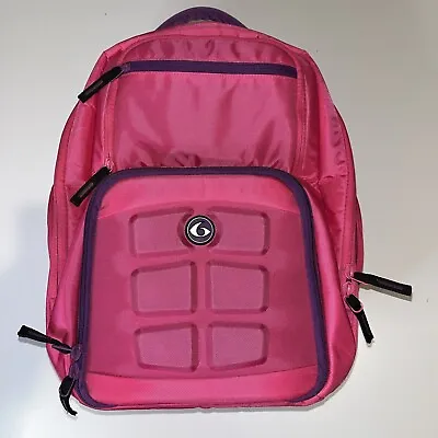 6 Pack Fitness Expedition 300 Backpack Meal Management Bag Six Pack Bag Pink • $45.99