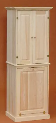 $308.99 • Buy NEW AMISH HANDMADE Unfinished Solid Pine | LAUNDRY CABINET | Rustic Primitive!