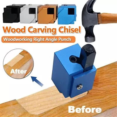 £9.59 • Buy Wood Carving Corner Chisel Hinge Recesses Mortising Drill Bit Right Angle Punch