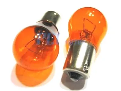 2pcs 12v10w Orange Turn Signal Blinker Light Bulbs Gy6 Scooter Moped Bb02 • $7.99
