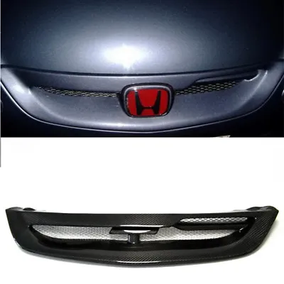 Carbon Fiber Mug-Style Front Grill Mesh Kit For 04-05 Honda Civic EP Hatchback • $317.52