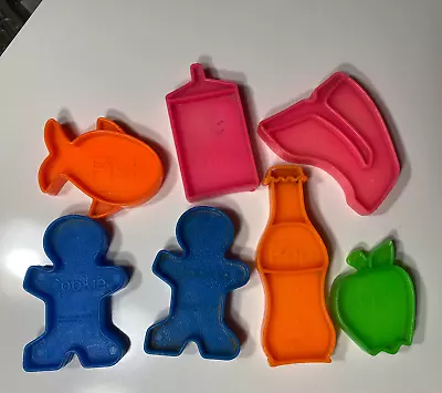 Vintage 1972 Mattel Tuff Stuff Cookie Cutters Plastic Play Pretend Food Lot 7 • $4.98