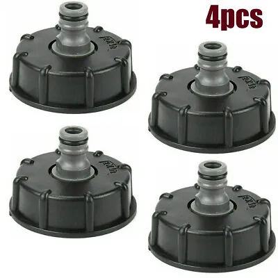 4*For IBC Adapter Connector Hose Lock Water Pipe Tap Storage Tank Fitting Garden • £7.99