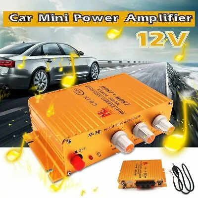 12V 360W Car Mini Hi-Fi Stereo Audio Power Amplifier AUX MP3 Player Powerful AMP • $22.39