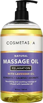 Lavender Relaxation Massage Oil 8.8 Oz By Cosmetasa • $12.95