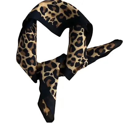 Bandanna Leopard Print Unisex Animal Bandana Head Wrap Neck Tie Face Mask Scarf • £3.99