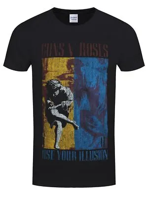 Guns N' Roses GNR T-shirt Use Your Illusion Men's Black • £16.99
