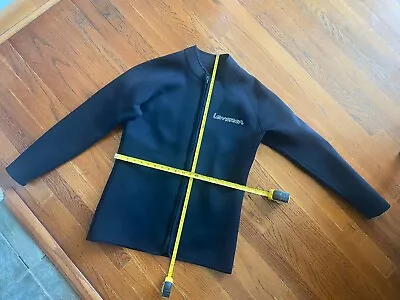 LEMORECN Size 3xL Wetsuit Jacket Long Sleeve Neoprene Top Black 3MM • $15.99