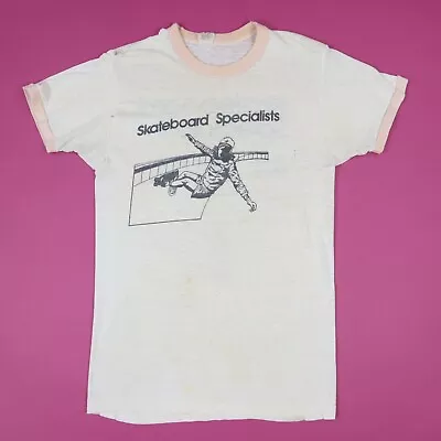 Vintage Paper Thin Skateboard Specialist T-Shirt 70s 80s Faded Distress XS RARE • $299.99