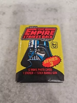 1980 Star Wars The Empire Strikes Back Series 3 Unopened Wax Pack Topps • $24.99