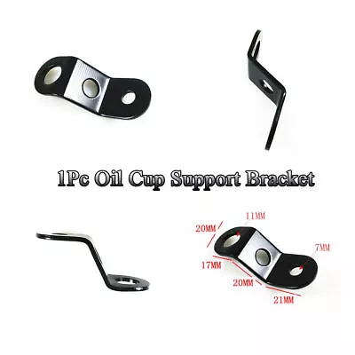 Universal Motorcycle Brake Master Cylinder Tank Oil Cup Holder Support Bracket • $8