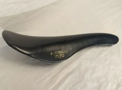 Vintage Kashimax Aero BMX NJS Track Seat Black Leather 1983 Old School Saddle • $199.99