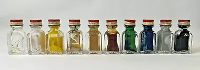 VTG 1960s Pactra Plastic Model Kit Paint Glass Bottles W 10 Cent Price Red Cap • $34.97