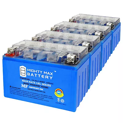 Mighty Max YTX9-BSGEL 12V 8AH GEL Battery Replaces E-Ton Viper150R 10-12 - 4Pack • $119.99