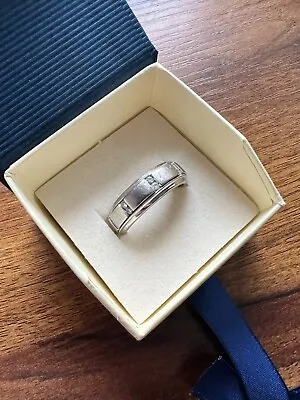 Men's White Gold GIA Diamond Engagement Ring Wedding Anniversary Band Size 10 • $295