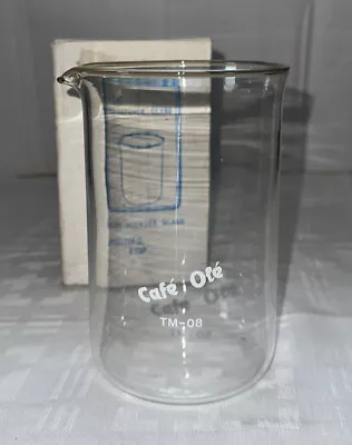 Cafe Ole Cafetiere Spare Glass 80CL Plunger Coffee Maker 6 Cup French Press TM08 • £5.99