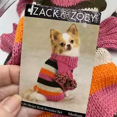 Zack & Zoey Dog Knit Sweater Set Size Medium • $29.99