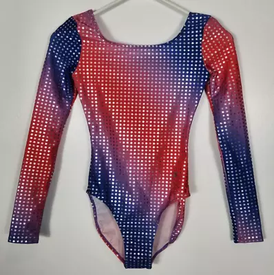 Danskin Gymnastic Women’s Size Petite XS (0-2) Ombre Star Long Sleeve Leotard • $16.99