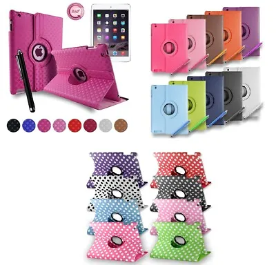 Smart Stand Leather Magnetic 360 Case Cover For Apple IPad 4 3 2 • £3.29