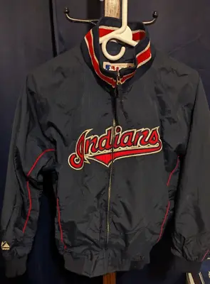 Cleveland Indians- VINTAGE - MLB Licensed Majestic Jacket - Youth Size Large • $39.99
