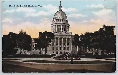 Postcard New State Capitol Madison Wisconsin Unposted • $6.20