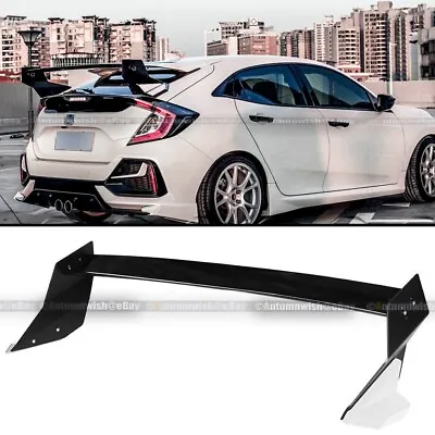 For 16-21 Civic Hatchback Metal W/Painted White Side Mugen Style Wing Spoiler • $99.99