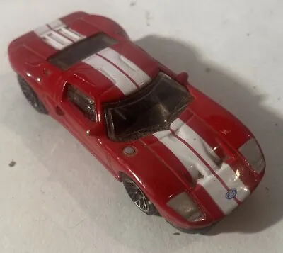 Matchbox 2005 Ford Gt Mb671 Red White Stripes Loose • $5.85