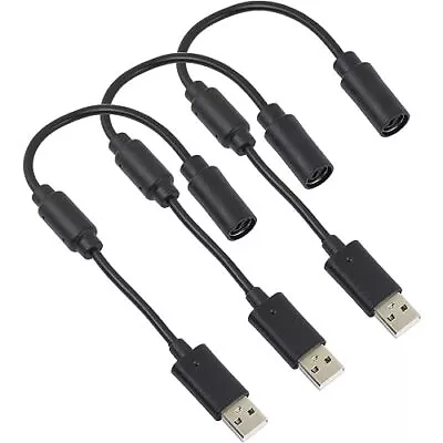 3pcs Replacement Dongle USB Breakaway Cable For Xbox 360 Wired Controllers • $18.64