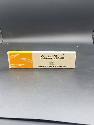 Vintage Eberhard Faber Castell Pencils #6325 Jet Black  In Original Box • $22.40
