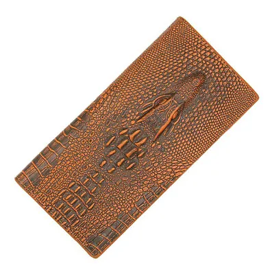 Cowhide Leather Crocodile Head Men's Clutch Long Wallet Business Card Holder## • $12.39