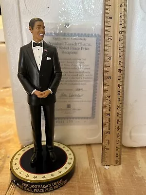 President Barack Obama Commemorative Figurine Hamilton Collection Nobel Prize • $15