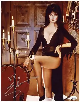 Elvira Signed 11x14 Photo Mistress Of The Dark Authentic Autographed JSA COA 3 • $159.99