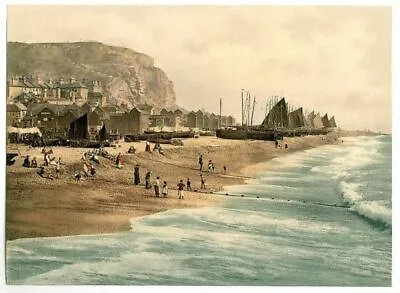 £3.53 • Buy Hastings 2 Seaside Scenes Print Poster A4 A3 A2 A1