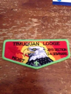 Timuquan Lodge #340 2013 S-4 Section Seminars Host Flap 60D-309 • $7.39