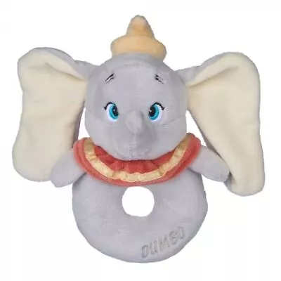 Disney Baby Classics Dumbo Elephant Plush Ring Rattle 16cm Infant Activity To... • $21.95