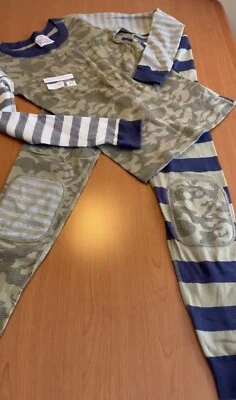 $9.99 • Buy Hanna Andersson 130 Camo Pajamas Set Boys Girls