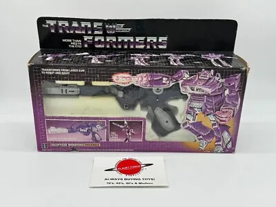 1985 Shockwave W/ Box & Original Insert Complete G1 Transformers Figure • $332.45